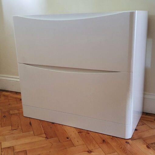 Scudo Bella floor standing vanity gloss white finish 940 x 480 x 800mm
