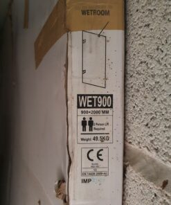 Alternative view of Scudo S8 Wet Room Glass Screen 900 x 2000 x 8mm