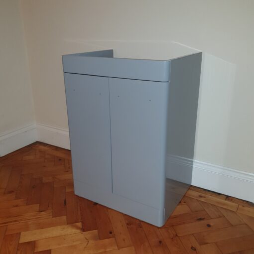 Scudo Rossini floor standing vanity unit 500 in gloss grey 474 x 443 x 800mm