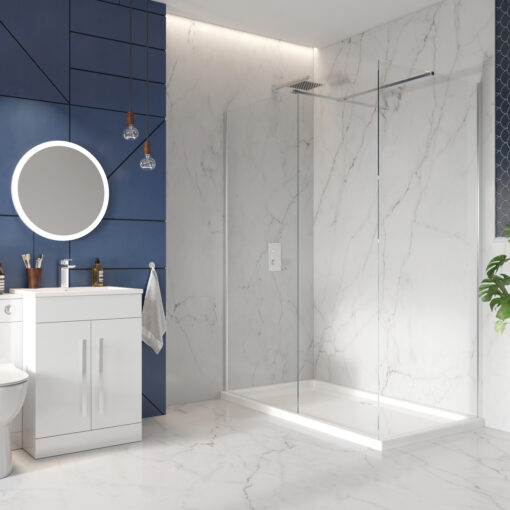 Scudo S8 Wet Room Glass Screen 900 x 2000 x 8mm - Image 3